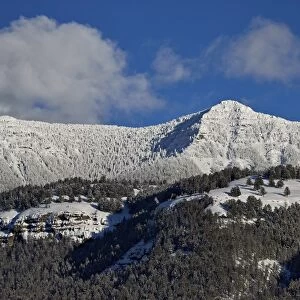 Snow-covered mountain in the winter, Yellowstone National Park, UNESCO World Heritage Site
