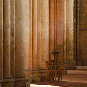 Solitude inside Saint Pierre church abbey in Chartres, Eure-et-Loir, Centre, France, Europe