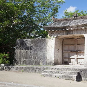 Sonohyan Utaki Stone Gate at Shuri Castle, UNESCO World Heritage Site, Naha, Okinawa, Japan, Asia