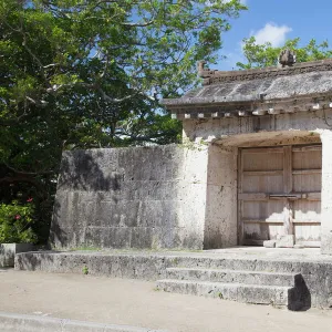 Sonohyan Utaki Stone Gate at Shuri Castle, UNESCO World Heritage Site, Naha, Okinawa, Japan, Asia