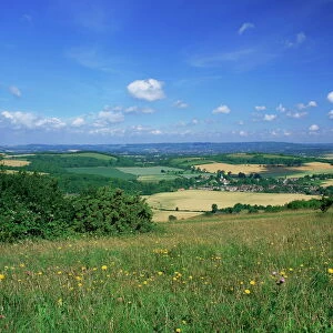 South Harting from the South Downs Way, Harting Down, West Sussex, England