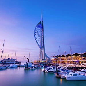 Spinnaker Tower, Gunwharf Marina, Portsmouth, Hampshire, England, United Kingdom, Europe