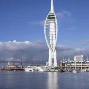 Spinnaker Tower, Gunwharf Quays, Portsmouth Harbour and Dockyard, Portsmouth, Hampshire, England, United Kingdom, Europe