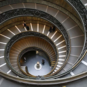 Spiral staircase, Vatican Museums, Vatican, Rome, Lazio, Italy, Europe
