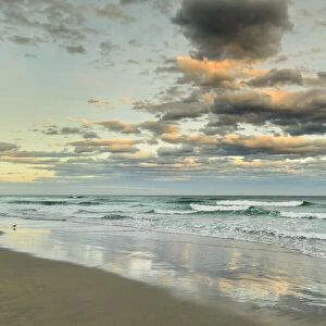 St. Clair Beach at sunset, Dunedin, Otago, South Island, New Zealand, Pacific