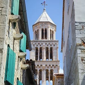St. Domnius Cathedral Bell Tower, Stari Grad (Old Town), Split, Dalmatia, Croatia, Europe