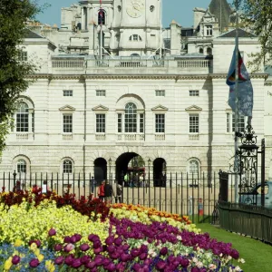 St. Jamess Park with Horse Guards Parade in background, London, England