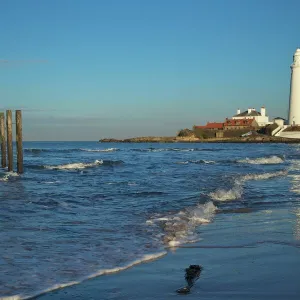 St. Marys lighthouse, Whitley Bay, North Tyneside, Tyne and Wear, England, United Kingdom, Europe