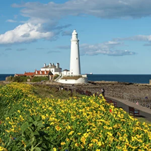St. Marys Lighthouse, Whitley Bay, Northumbria, England, United Kingdom, Europe