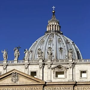 St. Peters Basilica, UNESCO World Heritage Site, Vatican City, Rome, Lazio, Italy