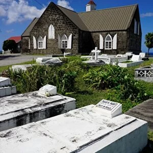 St. Thomas Anglican Church built in 1643, Nevis, St. Kitts and Nevis, Leeward Islands