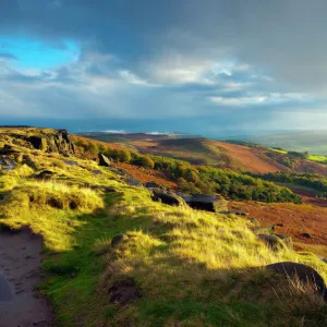 Stanage Edge, Peak District National Park, Derbyshire, England