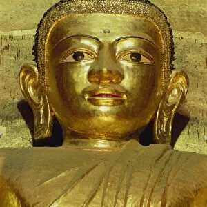 Standing Buddha, Ananda Pahto Temple, Bagan (Pagan), Myanmar (Burma), Asia