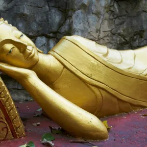 Statue of Buddha, Phu Si Hill, Luang Prabang, UNESCO World Heritage Site