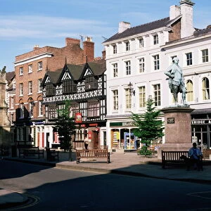 Statue of Clive of India in the Square, Shrewsbury, Shropshire, England