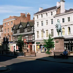 Statue of Clive of India in the Square, Shrewsbury, Shropshire, England