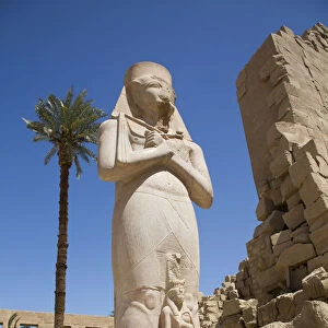 Statue of Ramses II, Great Court, Karnak Temple Complex, UNESCO World Heritage Site