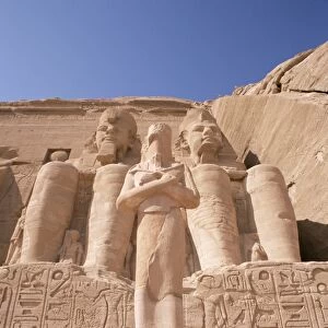 Statues of Ramses II (Ramses the Great), outside the temple, Abu Simbel