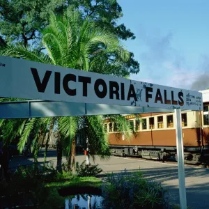 Steam Rail Safaris, Victoria Falls Station, Zimbabwe, Africa