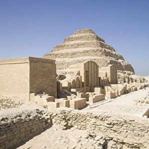 The Step Pyramid of Saqqara, UNESCO World Heritage Site, near Cairo, Egypt