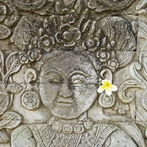Stone carving, Temple of Pura Dalem Jagaraga, North coast, Bali, Indonesia