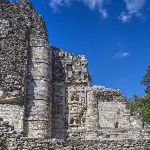 Stone sculptures, Hormiguero, Mayan archaeological site, Rio Bec style, Campeche