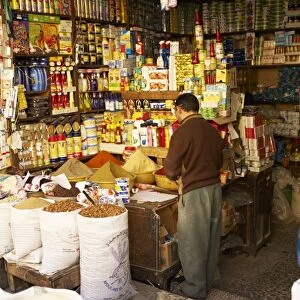 Store in the Medina, Fez, Morocco, North Africa, Africa