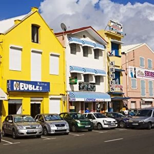 Stores on Ernest Deproge Street, Fort-de-France, Martinique, French Antilles