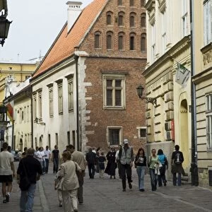 Street near the Wawel Castle area