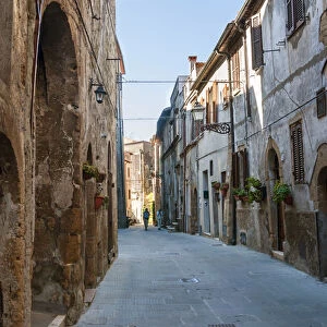 Street, Pitigliano, Grosseto province, Maremma, Tuscany, Italy, Europe