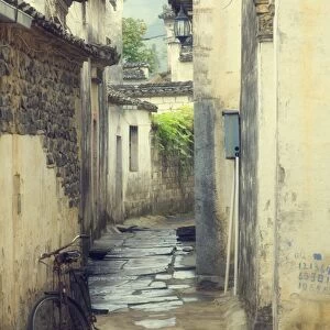 Back street, Xi Di (Xidi) village, UNESCO World Heritage Site, Anhui Province
