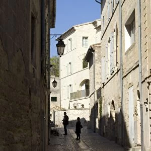 Back streets, Uzes, Languedoc, France, Europe