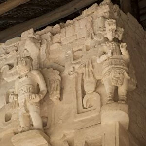 Stucco sculpture, Tomb of Ukit Kan Lek Tok, Mayan Ruler, The Acropolis, Ek Balam