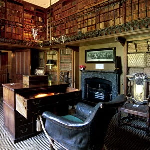 The study and desk where Sir Walter Scott wrote his novels