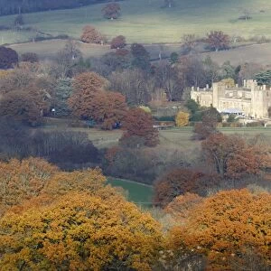 Sudeley Castle in autumn, Winchcombe, Cotswolds, Gloucestershire, England, United Kingdom