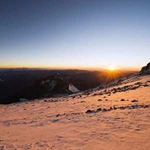 Sunrise, Aconcagua 6962m, highest peak in South America, Aconcagua Provincial Park