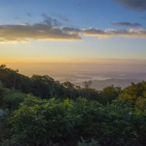 Sunrise over the Blue Ridge Mountains, North Carolina, United States of America