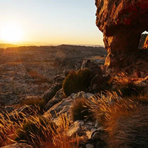 Sunrise at Wolfberg Arch, Cederberg Mountains, Western Cape, South Africa, Africa
