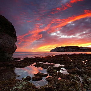 Sunset, Freshwater Bay, Isle of Wight, England, United Kingdom, Europe