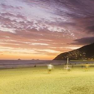 Sunset, Ipanema Beach, Rio de Janeiro, Brazil, South America