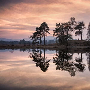 Sunset over Loch Tulla and Black Mount, The Central Highlands, Scotland, United Kingdom
