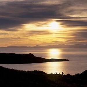 Sunset over Sleat peninsula and Loch Eishort
