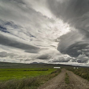 Supercell storm, Bogarnes, Iceland, Polar Regions