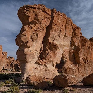 Surreal rock formations caused by the elements, Vallee de Rocas, Bolivian Andes, Bolivia