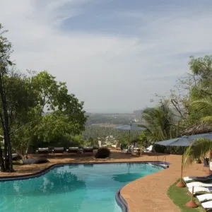 The swimming pool at the Nilaya Hermitage