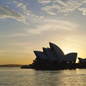 The Sydney Opera House in the evening, Sydney, New South Wales, Australia