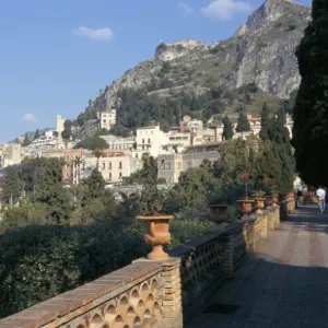 Taormina from the public gardens