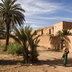 Taourirt Kasbah (mud fortress), Ouarzazate, Atlas mountains, Morocco, North Africa