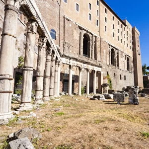 Temple of Harmonious Gods, Roman Forum, UNESCO World Heritage Site, Rome, Lazio, Italy
