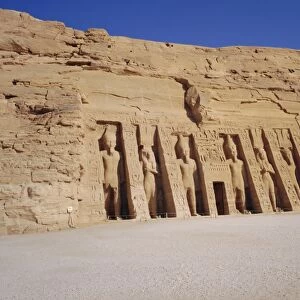 Temple of Hathor in honour of Nefretare, was moved when Aswan High Dam was built